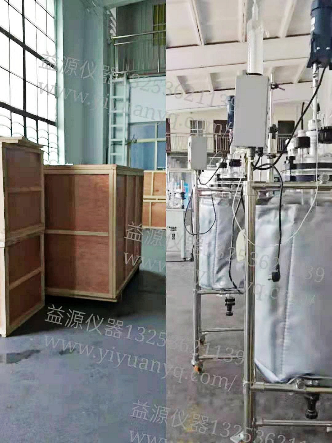 50L加保溫衣雙層玻璃反應(yīng)釜驗(yàn)收合